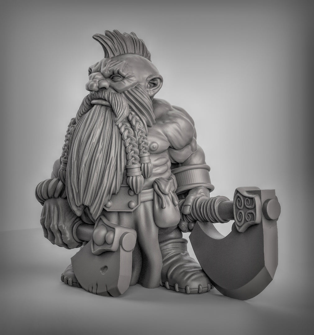 Dwarf Berserkers Resin Miniature for DnD | Tabletop Gaming
