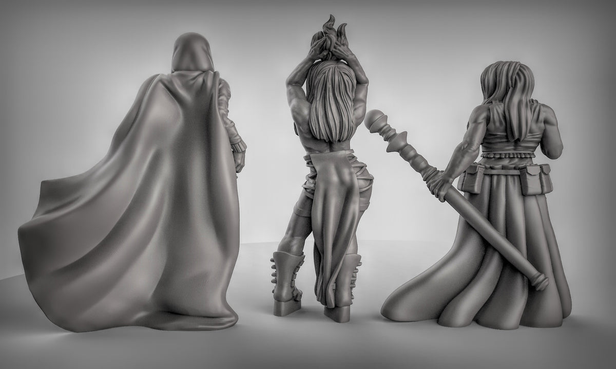 Female Spellcasters Resin Models for Dungeons & Dragons & Board RPGs