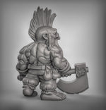 Dwarf Berserkers With Doublehanded Weapons Resin Miniature for DnD | Tabletop Gaming