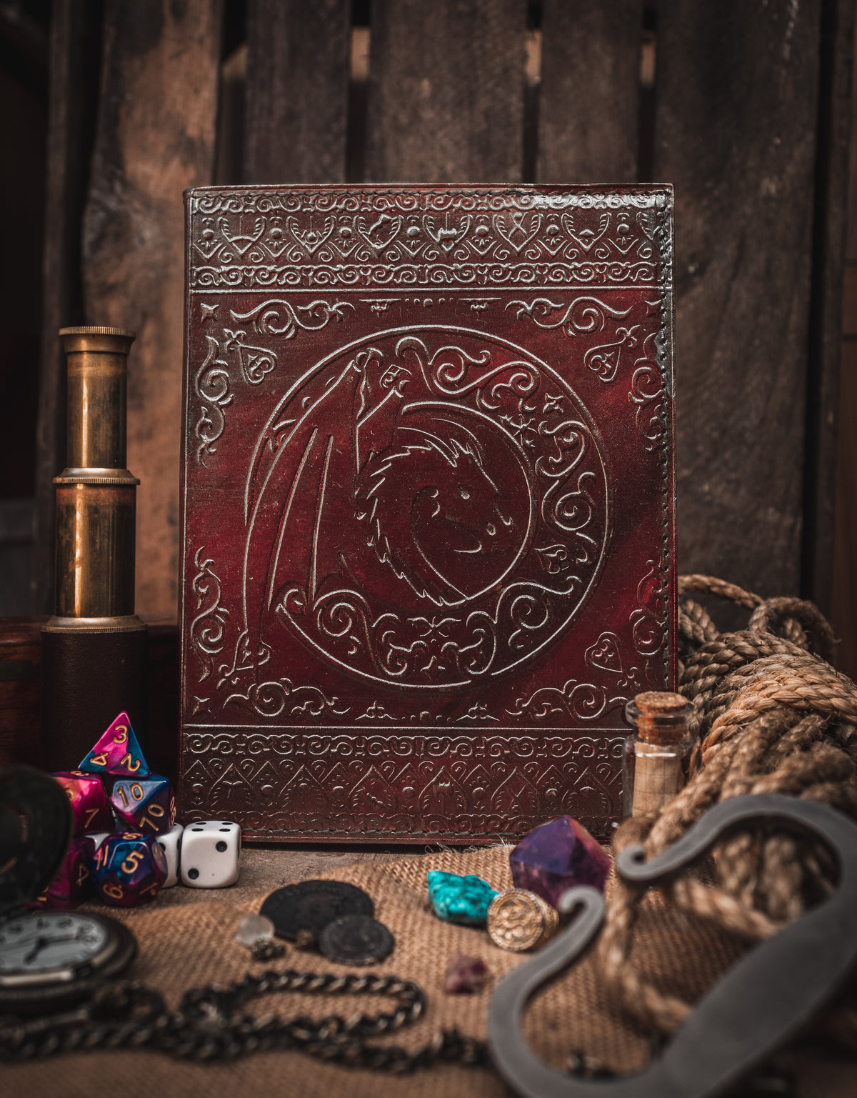 Dungeon Master (Refillable) Real Leather Notebook | Journal | Sketchbook | Campaign Log