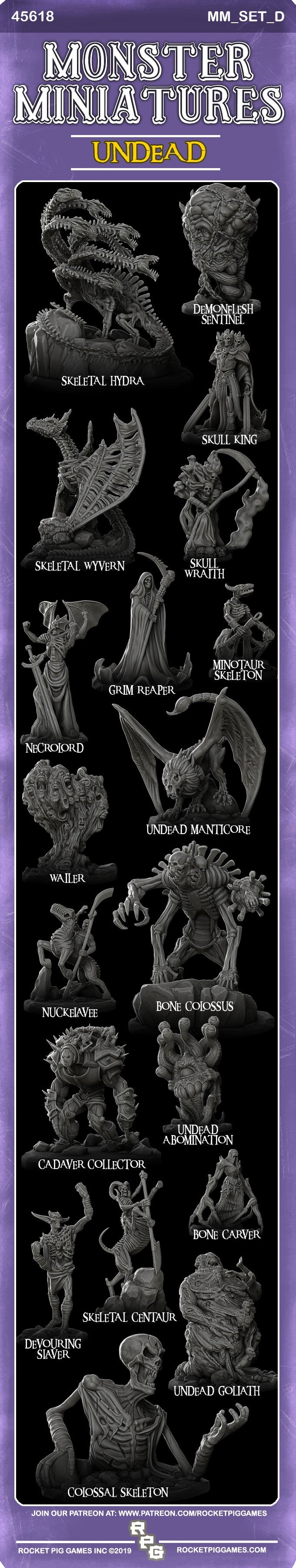 UNDEAD COLLECTION - Resin miniatures | Many Size Options |Dungeons and dragons | Cthulhu| Pathfinder | War Gaming