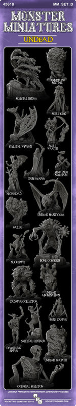 UNDEAD COLLECTION - Resin miniatures | Many Size Options |Dungeons and dragons | Cthulhu| Pathfinder | War Gaming